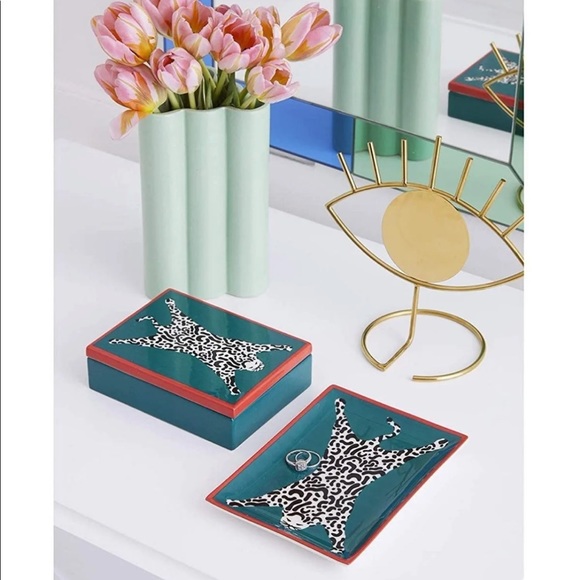 Jonathan Adler Catch All Trinket Tray - RARE- Leopard - Picture 7 of 11